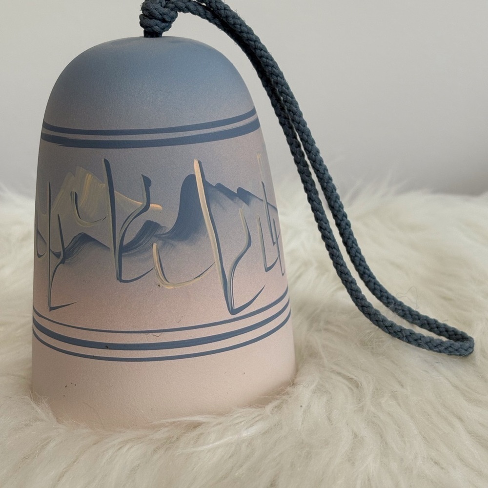 (177)Blue and Cream Decorative Bell